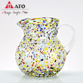 ATO MEXICAN BLOWN BLOWN CONFETI ROCK DESIGN GLASS